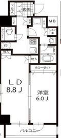 日神デュオステージ関内 10階 間取り図