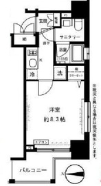 コンシェリア門前仲町リバーサイド 3階 間取り図