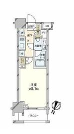 クレヴィア新宿若松町 6階 間取り図