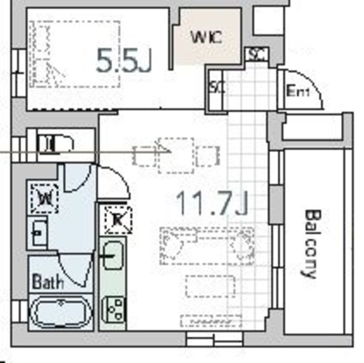 グランデュオ学芸大学3 (Gran Duo Gakugeidaigaku3) 104 間取り図