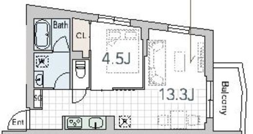 グランデュオ学芸大学3 (Gran Duo Gakugeidaigaku3) 302 間取り図