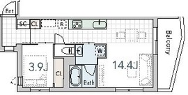 グランデュオ学芸大学3 (Gran Duo Gakugeidaigaku3) 402 間取り図