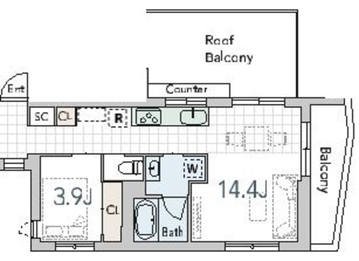グランデュオ学芸大学3 (Gran Duo Gakugeidaigaku3) 501 間取り図