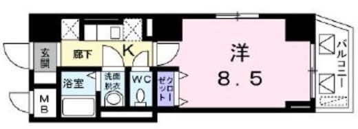 グランドルチェ駒込 1201 間取り図