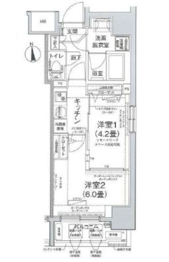 アイルプレミアム池袋ノルド 7階 間取り図