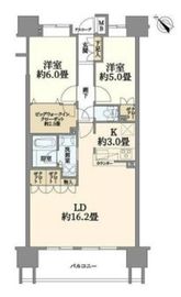 クレストシティレジデンス 9階 間取り図