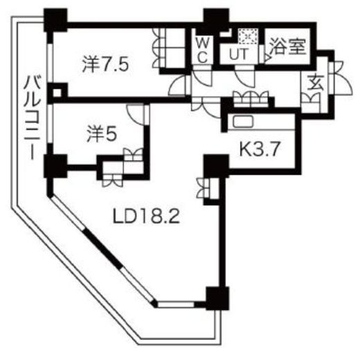 ジェイタワー西大井 17階 間取り図