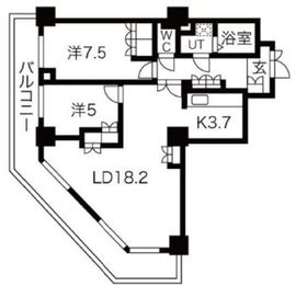 ジェイタワー西大井 17階 間取り図