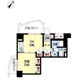 シーリアお台場 1-1106 間取り図