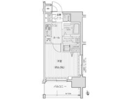 エステムプラザ品川大崎駅前レジデンシャル 1206 間取り図