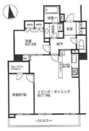 リビオ橋本タワーブロードビーンズ 30階 間取り図