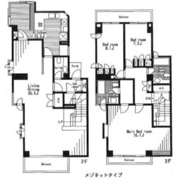 ラフィーネ001 202 間取り図