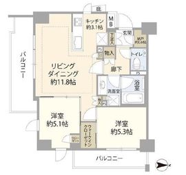 クレヴィア練馬中村橋 5階 間取り図