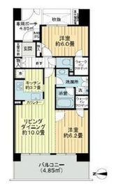 ライオンズマンション東駒形親水公園 9階 間取り図