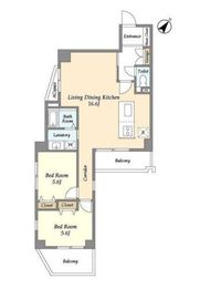 サント・コア目黒 206 間取り図