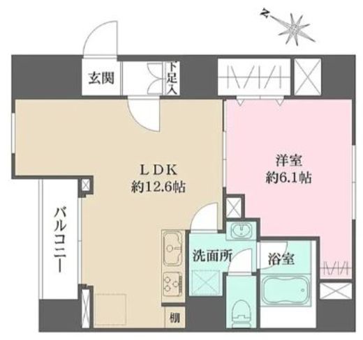 WHARF文京茗荷谷 (ワーフ文京茗荷谷) 101 間取り図