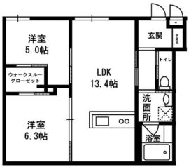Mieux vie Yoyogi-Uehara (ミュウ・ヴィ 代々木上原) 104 間取り図