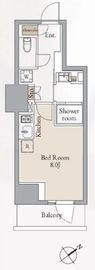クロスレジデンス高田馬場 206 間取り図