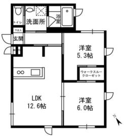 Mieux vie Yoyogi-Uehara (ミュウ・ヴィ 代々木上原) 103 間取り図