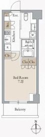 クロスレジデンス高田馬場 214 間取り図