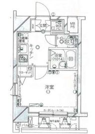 パークウェル麻布十番 8階 間取り図