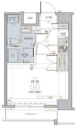 リヴシティ東大前 5階 間取り図