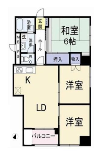 豊栄新都心マンション 7階 間取り図