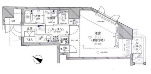 パレステュディオ六本木 11階 間取り図