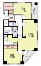 マルベリー小石川 3階 間取り図