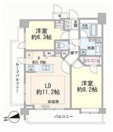 ライオンズマンション渋谷道玄坂 14階 間取り図