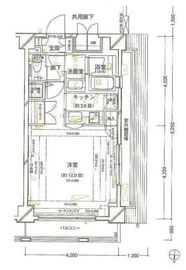 パレステュディオ神田神保町 13階 間取り図
