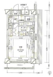 パレステュディオ神田神保町 13階 間取り図