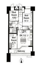 LANAI TOWN RENAISSANCE GRAND HIGHRISE (ラナイ タウン ルネッサンス グランドハイライズ) 303 間取り図