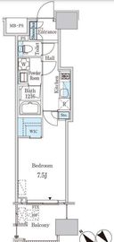 レガシス中目黒 404 間取り図