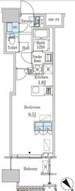 レガシス中目黒 408 間取り図