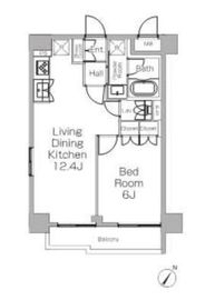 プラウドフラット三軒茶屋Ⅱ 207 間取り図