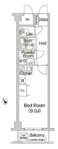 コンフォリアたまプラーザ 214 間取り図