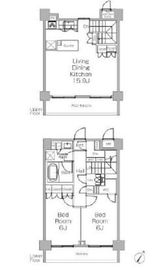 プラウドフラット三軒茶屋Ⅱ 506 間取り図