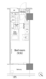 パークハビオ赤坂タワー 1204 間取り図