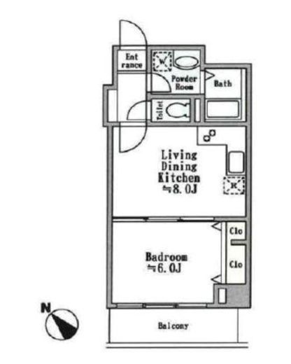 KDXレジデンス阿佐ヶ谷 403 間取り図