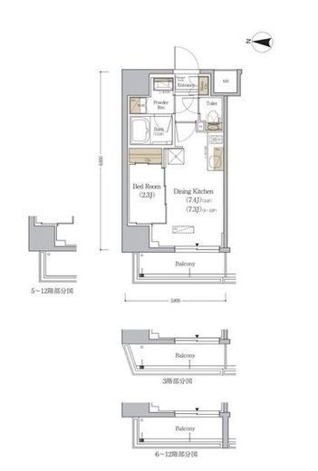 アーバネックス森下WEST 1005 間取り図