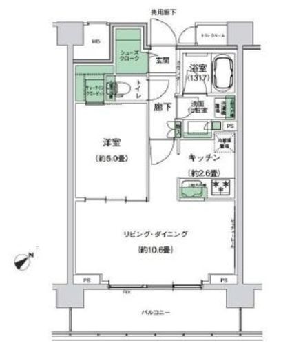 スタイリオ梶が谷 708 間取り図