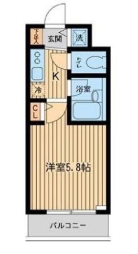 ザ・パーククロス市ヶ谷 207 間取り図