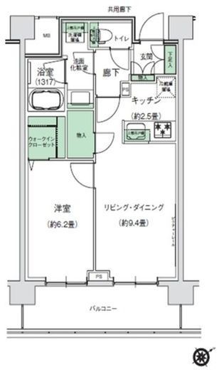 スタイリオ梶が谷 707 間取り図