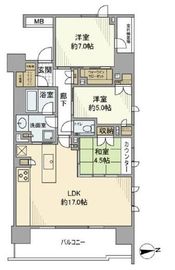 アトラス日暮里グレイスコート 804 間取り図