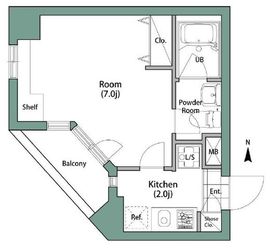 シャンブリーズ御茶ノ水 8階 間取り図