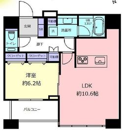 白金タワー 18階 間取り図