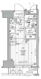 ガーラ・ステーション横濱関内 5階 間取り図