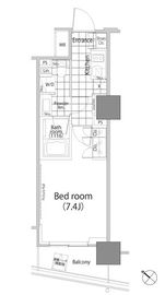 パークハビオ赤坂タワー 1008 間取り図