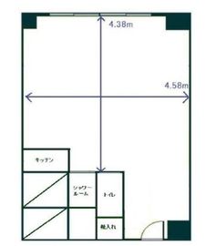 赤坂レジデンシャルホテル 5階 間取り図